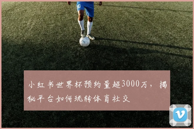 小红书世界杯预约量超3000万,揭秘平台如何玩转体育社交