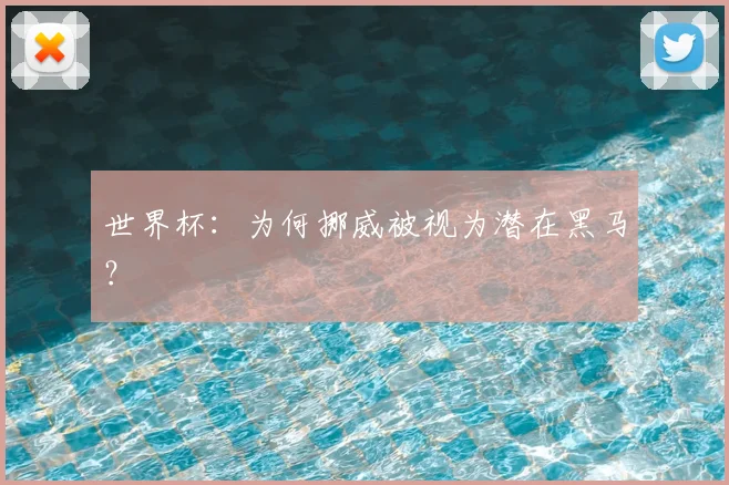 世界杯:为何挪威被视为潜在黑马?